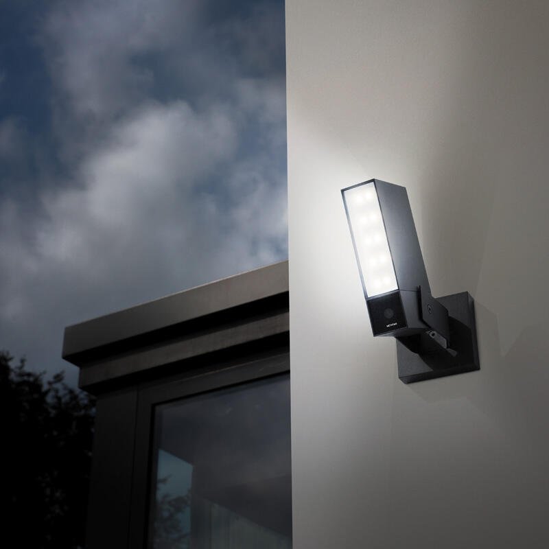 Câmara Vigilância Exterior Netatmo, WiFi, luz integrada, detecção de movimento, visão noturna, sem subscrição - NOC-PRO