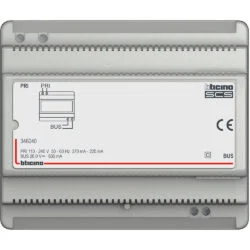 Alimentador para instalações áudio 2 fios - 6 módulos DIN - 346040