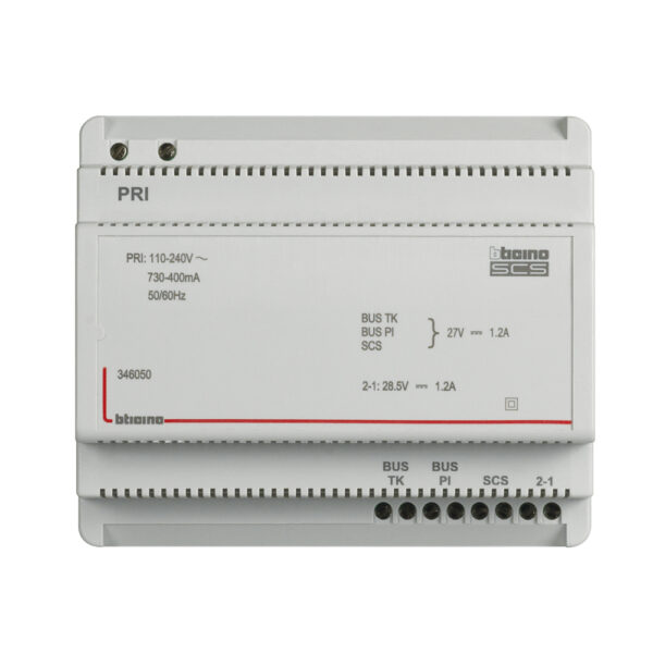Alimentador para BUS de difusão sonora e videoporteiros 2F - 6 módulos DIN - 346050