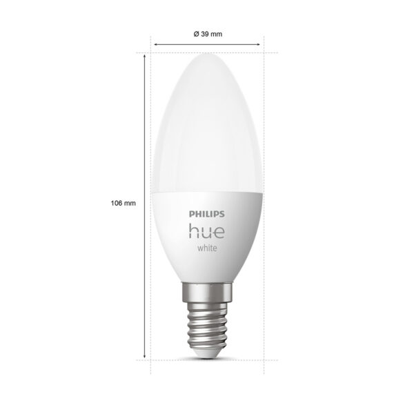 Philips Hue E14 White LED 5.5W B39