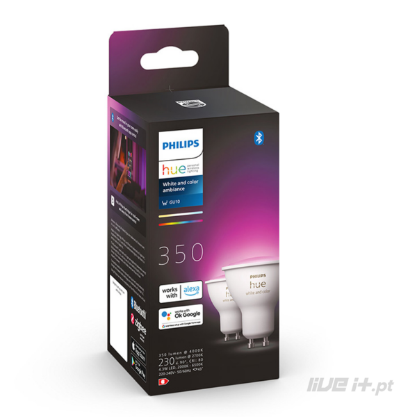 Philips Hue 2x GU10 White & Color LED