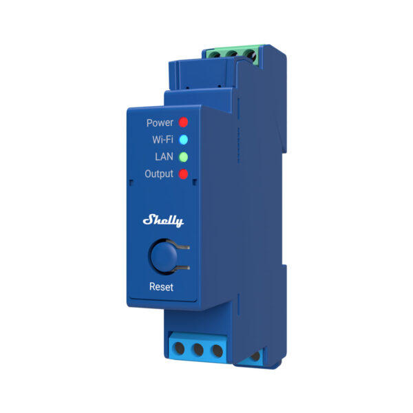 Módulo para calha DIN c/ 1 relé para automação WiFi/BT/LAN - 110/240VAC 16A - Shelly PRO 1