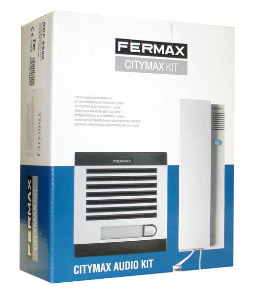 Kit Intercomunicador CITY Classic 2 Fios 1/INQ - Fermax - 1102